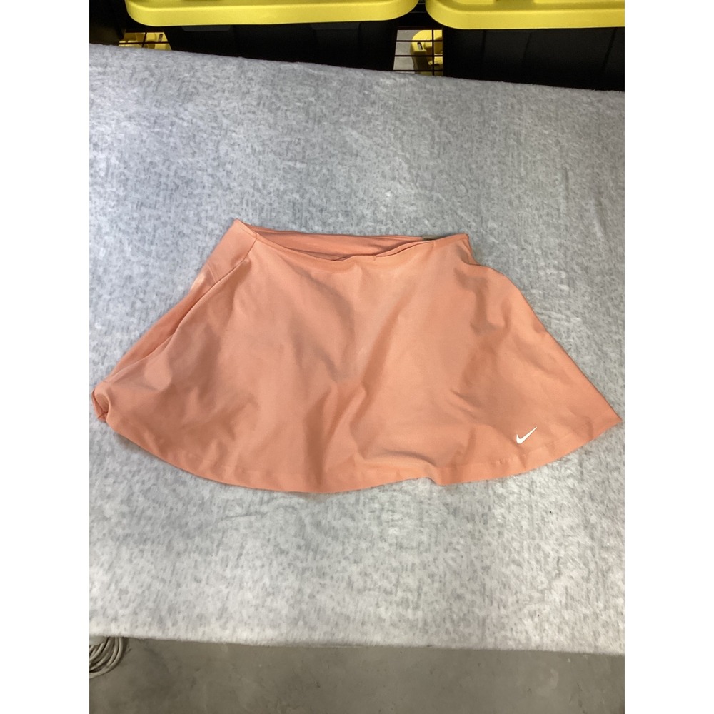 Nike Womens Dri-FIT Golf Skort Peach Orange FZ6314-844 Size Medium NEW